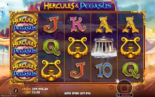 Hercules and Pegasus – Feature in play