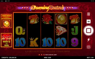 Burning Desire – Winning spin