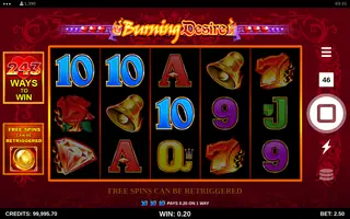 Burning Desire – Winning spin
