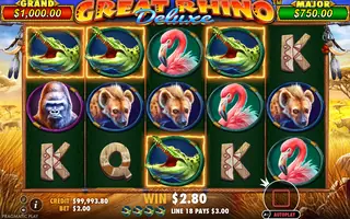 Great Rhino Deluxe – Winning spin
