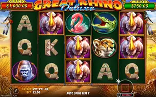 Great Rhino Deluxe – Feature in play