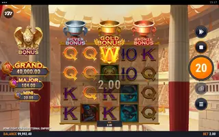 Rome Fight For Gold Eternal Empire – Winning spin