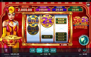 3x 2x Fire and Roses Joker – Winning spin