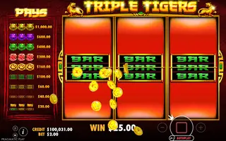 Triple Tigers – Winning spin