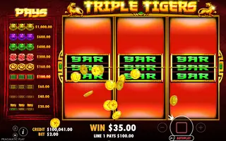 Triple Tigers – Winning spin