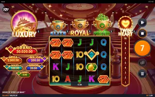 House of Spins Lux Wave – Winning spin