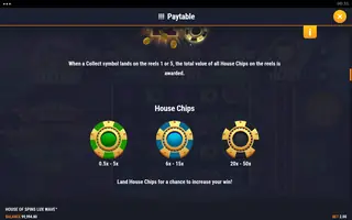 House of Spins Lux Wave – Paytable