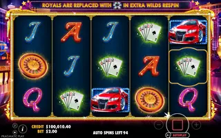 Vegas Nights – Feature in play