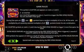 Vegas Nights – Game rules