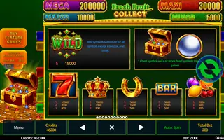 Fresh Fruit Deluxe Collect – Paytable
