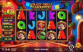 Crazy Chilli Jackpots – Base game