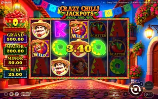 Crazy Chilli Jackpots – Winning spin