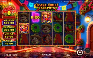 Crazy Chilli Jackpots – Winning spin
