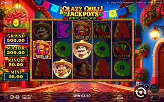 Crazy Chilli Jackpots – Winning spin