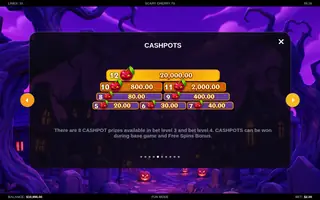 Scary Cherry 7s – Paytable