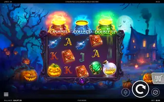 3 Haunted Cauldrons Hold and Win – Winning spin