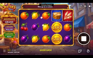 Jester’s Coin Tricks – Feature in play