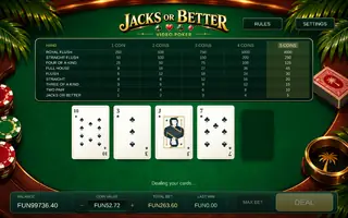 Jacks or Better – Base game