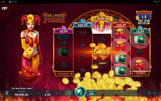 Fire and Roses Joker – Winning spin