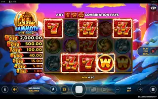 Blazing Mammoth – Winning spin