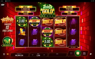Hyper Gold – Feature in play