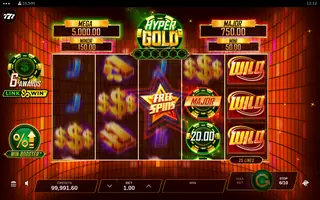 Hyper Gold – Feature in play