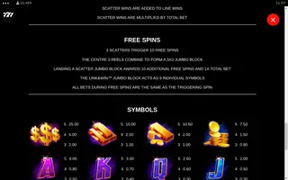 Hyper Gold – Paytable