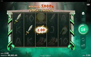 Temple of Medusa – Winning spin