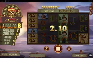 8 Golden Skulls of Holly Roger MEGAWAYS – Winning spin