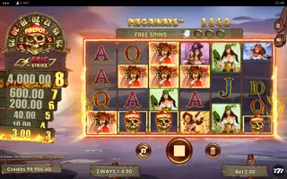8 Golden Skulls of Holly Roger MEGAWAYS – Feature in play