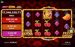 Juicy Joker Mega Moolah – Feature in play