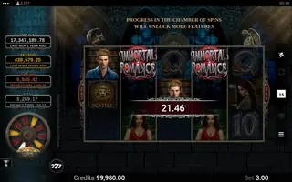 Immortal Romance Mega Moolah – Winning spin