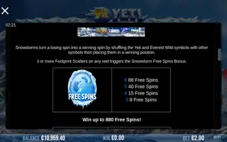 9k Yeti – Game rules