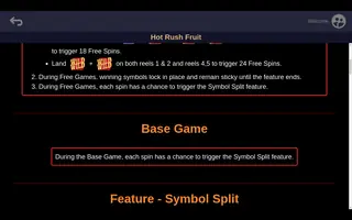 Hot Rush Fruit – Game rules