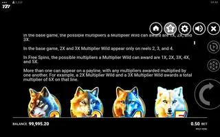 Wolf Howl – Paytable