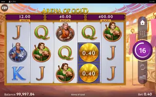 Arena of Gold – Feature in play