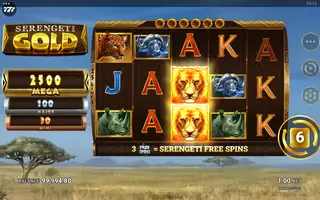 Serengeti Gold – Feature in play