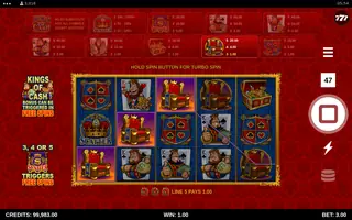 Kings of Cash – Winning spin