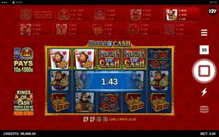 Kings of Cash – Winning spin