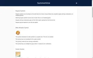 Summertime – Game rules