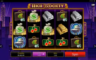 High Society – Winning spin