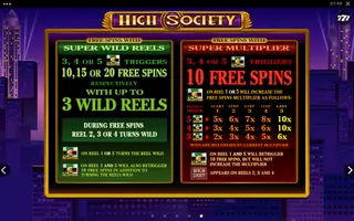 High Society – Game rules