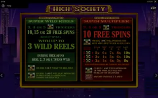 High Society – Game rules