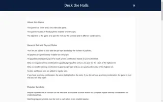 Deck the Halls – Game rules