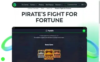 Pirate’s Fight for Fortune – Paytable