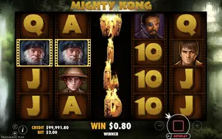 Mighty Kong – Feature in play