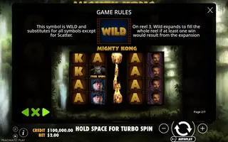 Mighty Kong – Game rules