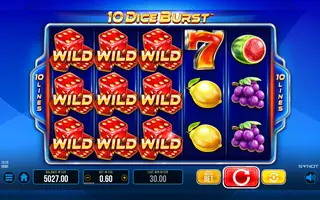 10 Dice Burst – Winning spin