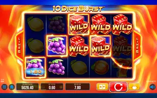 10 Dice Burst – Feature in play