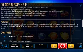 10 Dice Burst – Game rules